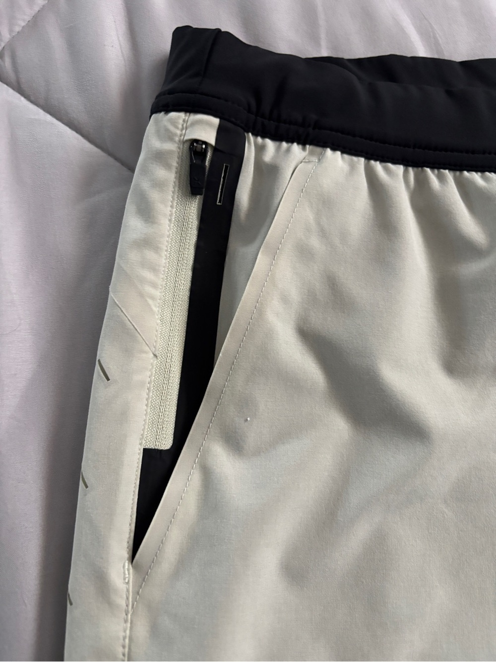 Ten Thousand 7” Interval Short Lined Cream Color - Picture 4 of 8